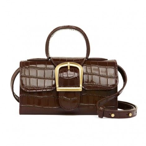 Luxury designers crocodile embossed leather lady handbags
