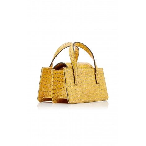 Luxury mini embossed crocodile leather female handbags for women 
