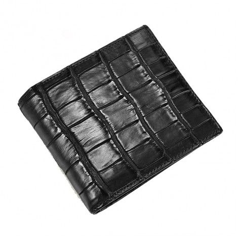 Luxury good quality alligator leather bi-fold wallet crocodile leather wallet 