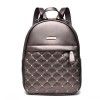  Fashion Waterproof Lattice Backpack Unisex  Backpack 