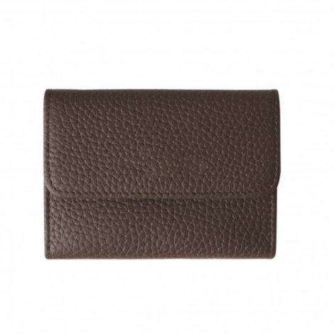 Small genuine leather business leather credit card holder wallet 