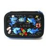 Cute Cake Pattern Soft Leather Touch Hard Case Zipper Pencil Case for Children