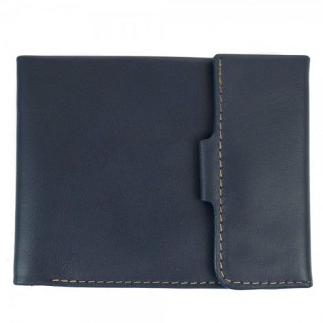 Hot sell vintage handmade bi fold pocket purse leather wallet