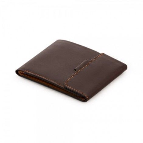 Hot sell vintage handmade bi fold pocket purse slim leather wallet