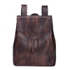 Unisex casual travel bag fashion trend leather backpack 