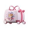  4 wheels travelling luggage suitcase 16 inch kids ride on case