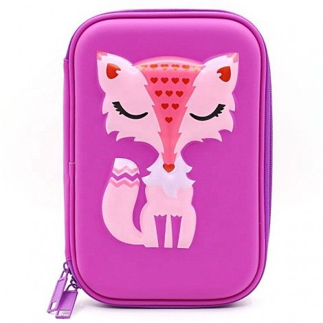 Custom simple cute large capacity waterproof pencil case for girl  