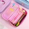 Creative pencil bag flower girl students carry lovely stationery box girls large capacity pencil box 05152 Office