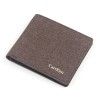 A new style men's wallet: horizontal style, brushed edge, short cloth bag, Korean Fashion Wallet