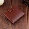 Hengsheng men's wallet short retro new leather button soft wallet 2020 original leather wallet