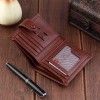 Hengsheng men's wallet short retro new leather button soft wallet 2020 original leather wallet