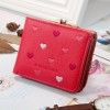 2020 new women's wallet short wallet multi function wallet women Korean version love board clip zero wallet
