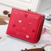 new women's wallet short wallet multi function wallet women Korean version love board clip zero wallet