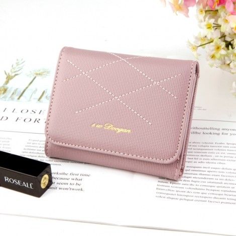 new women's wallet fashion short wallet women wallet three fold in Korean version