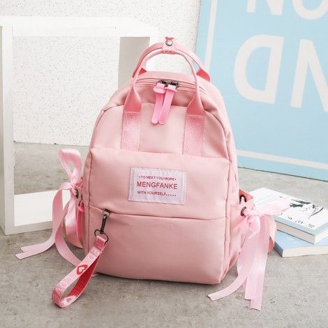 2019 new cross border fashion sports backpack middle school students' schoolbag women's backpack can be customized
