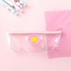 2346 girl's heart three dimensional cartoon transparent pencil bag simple girl student's pencil bag PVC large capacity pencil bag