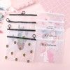 2249 new lovely girl heart ring file bag transparent student plastic pen bag information bag office stationery