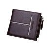 New men's wallet European and American retro men's bag multi-functional fashion wallet horizontal zipper dollar clip a hair substitute