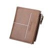 Men's wallet retro multi-functional men's bag wallet short zipper bag trend in Europe and America