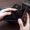 European and American men's wallet retro three fold card bag wallet multi card position zero wallet short Wallet