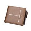 New men's wallet European and American retro men's bag multi-functional fashion wallet horizontal zipper dollar clip a hair substitute