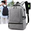 Schoolbag for middle school students, backpack for male and female couple, USB charging backpack, leisure Computer Backpack