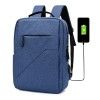 Polyester backpack for men's business and leisure computer bag USB charging backpack waterproof travel bag can be customized logo