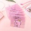 South Korea Stationery small fresh transparent frosted pink pig ring storage bag document bag student stationery bag pen bag