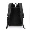 Cross border large capacity simple pleated leisure backpack USB charging backpack schoolbag travel computer bag
