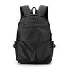 Cross border large capacity simple pleated leisure backpack USB charging backpack schoolbag travel computer bag
