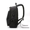 Cross border large capacity simple pleated leisure backpack USB charging backpack schoolbag travel computer bag
