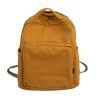 Pure cotton wash Canvas Backpack solid color travel bag retro college style large capacity backpack schoolbag for male and female students
