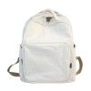 Pure cotton wash Canvas Backpack solid color travel bag retro college style large capacity backpack schoolbag for male and female students
