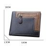 New short men's wallet European and American wallet fashion leather zipper bag 30% horizontal wallet factory wholesale