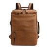 Korean double shoulder bag men's PU fashion travel bag leisure men's bag fashion trend computer backpack custom export