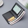 Men's wallet short men wallet men's vertical ultra thin driving license dollar clip Mini Wallet