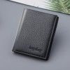 Men's wallet short men wallet men's vertical ultra thin driving license dollar clip Mini Wallet