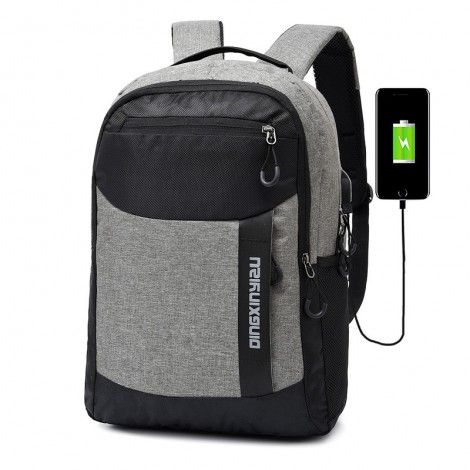 Cross border backpack men's new waterproof computer bag large capacity Travel Backpack women's USB charging couple Backpack