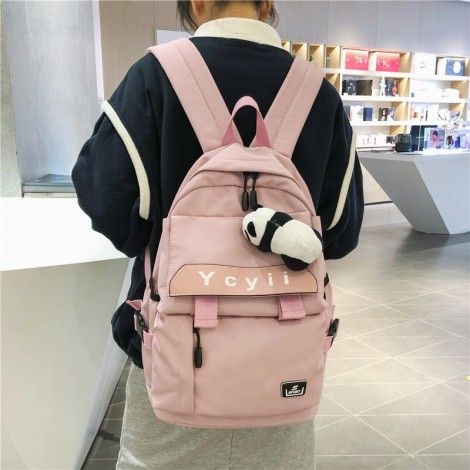 Cross border College fengyuansu neutral ins locomotive high school students' schoolbag large capacity backpack of Japan and South Korea Department
