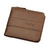 Men's wallet short Korean zero wallet wallet multi function buckle dollar clip retro zipper wallet factory