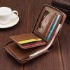 Men's wallet short Korean zero wallet wallet multi function buckle dollar clip retro zipper wallet factory