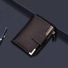 Wallet men's wallet vertical multi-function card bag zipper buckle 30% wallet wallet wallet change bag dollar Wallet