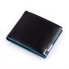 Foreign trade wholesale men's short wallet smooth leather wallet Taobao leather wallet contrast metal men's bag cross border E-commerce