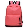 Online shop agent solid color leisure backpack customized schoolbag for middle school students, backpack for men and women, backpack for lovers, backpack for travel