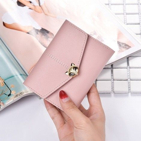 Hengsheng New Retro small fresh metal fox short small wallet women's wallet factory low price direct sales wholesale