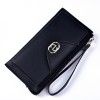 Hengsheng women's wallet, sweet button women's bag, large capacity zipper, handbag, pocket change, mobile phone bag
