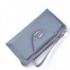 Hengsheng women's wallet, sweet button women's bag, large capacity zipper, handbag, pocket change, mobile phone bag
