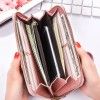 Hengsheng new women's wallet long splicing zipper mobile phone bag Korean fashion handbag