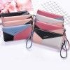 Hengsheng new women's wallet long splicing zipper mobile phone bag Korean fashion handbag