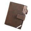 Hengsheng new men's short wallet fashionable retro style multi-functional large capacity frosted soft wallet factory direct sales